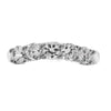 GoldQuest Jewelers in Boston shared prong set curved wedding band