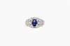 Platinum-Vintage-Diamond Ring-With-Saphire-Center-GQ-Jewelers-boston-other