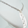 White gold double necklace with diamonds from GoldQuestJewelers jewelry store in Boston MA