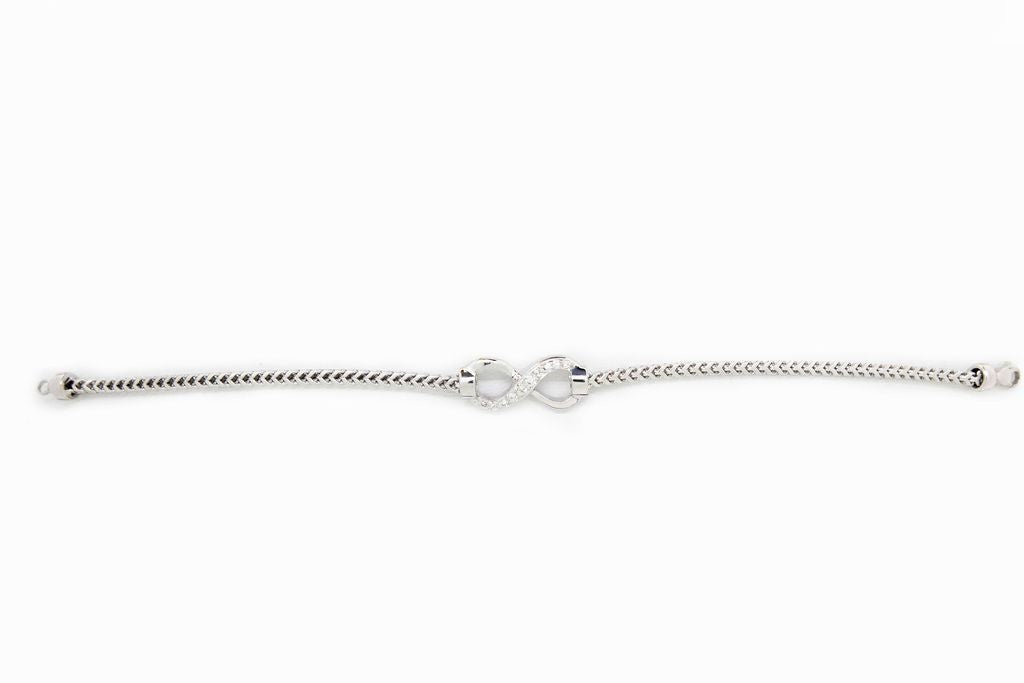 14 K-WG-bracelet-with-a diamond-shape-Infinity-symbol