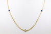 14 K YG Diamond and Sapphire by the yard chain Jewelry Store downtown boston