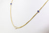 Diamonds and Sapphires By The Yard Chain