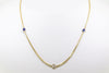 Diamonds and Sapphires By The Yard Chain