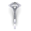 2 rows halo with slit shank engagement ring from GQJ Boston