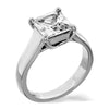 4 prong princess cut trellis solitaire engagement ring from GQJ Boston