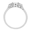 three stone oval shaped engagement ring from GQJ Boston