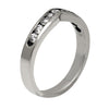 GoldQuest Jewelers in Boston channel set curved wedding band