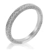 GoldQuest Jewelers in Boston diamond on the side pave set eternity wedding band