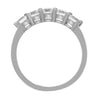 GoldQuest Jewelers in Boston shared prong set curved wedding band