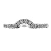 GoldQuest Jewelers in Boston shared prong set curved matching wedding band