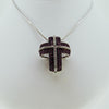 Diamonds Stones Cross necklace from GoldQuestJewelers jewelry store near Boston MA