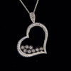 Diamond heart necklace from GoldQuestJewelers jewelry store Boston MA