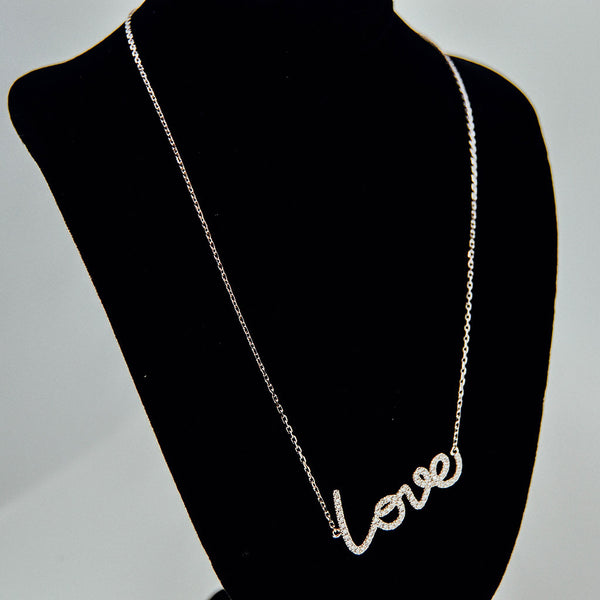 Diamond Love Necklace from jewelry store near Boston MA